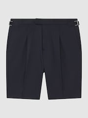 Reiss Navy Shore Side Adjuster Shorts - Image 2 of 6