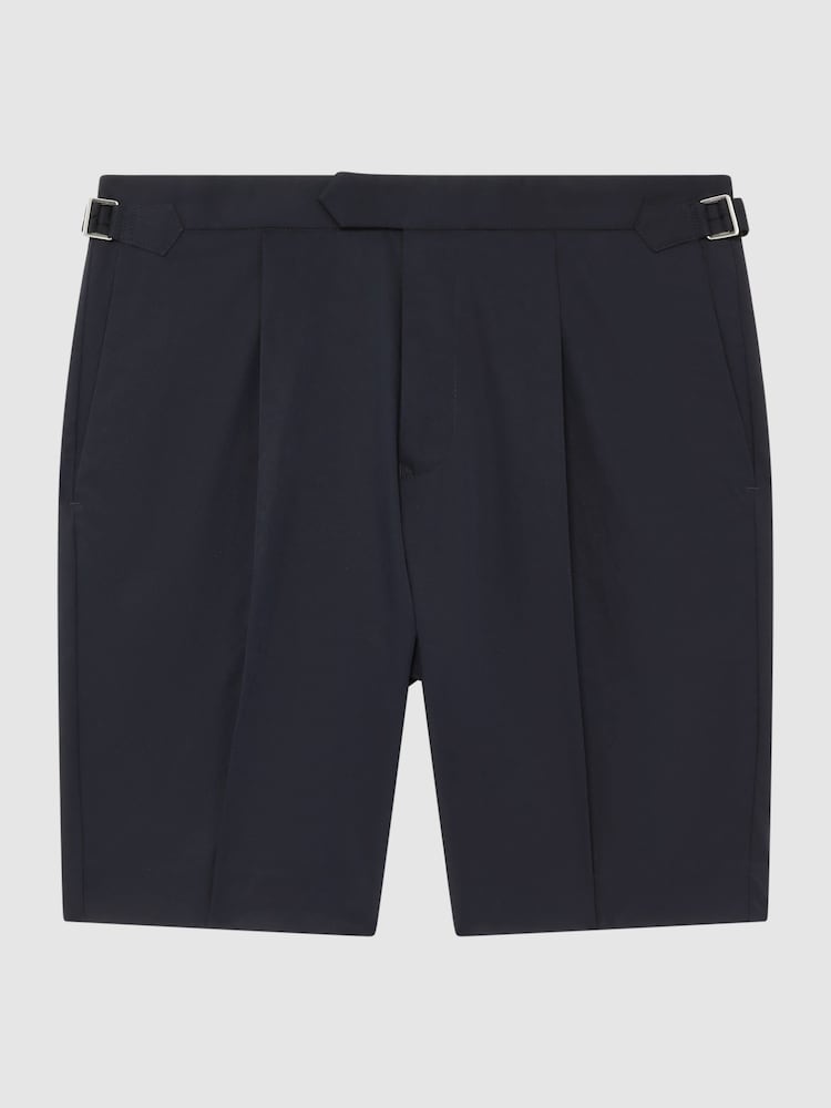 Reiss Navy Shore Side Adjuster Shorts - Image 2 of 6