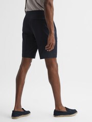 Reiss Navy Shore Side Adjuster Shorts - Image 5 of 6