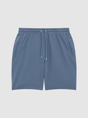 Reiss Airforce Blue Robin Textured Drawstring Shorts - Image 2 of 6