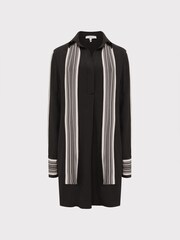 Reiss Black Ellie Side Stripe Mini Dress - Image 2 of 9