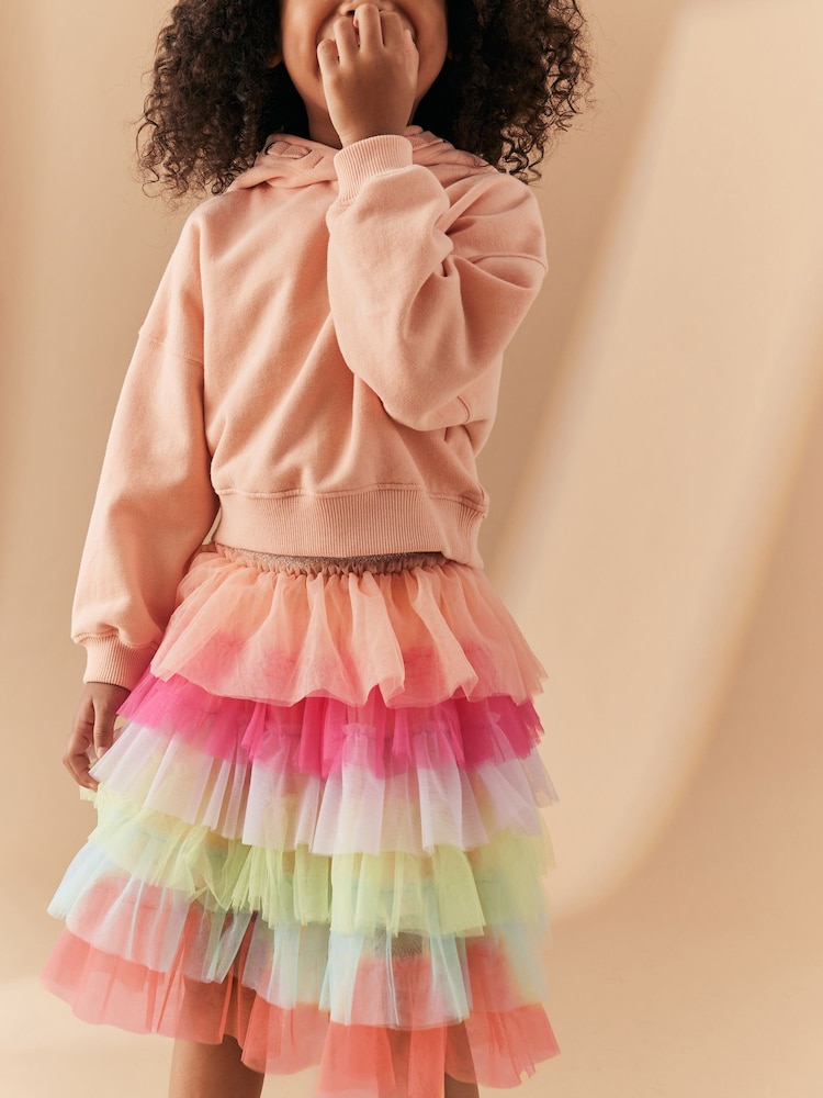 Rainbow Tiered Mesh Skirt (3-16yrs) - Image 2 of 7