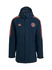 adidas Blue Manchester United Training Stadium Parka Jacket - Image 1 of 1