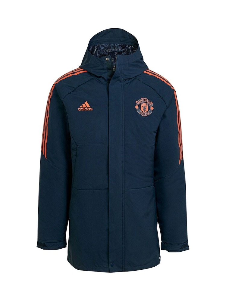 adidas Blue Manchester United Training Stadium Parka Jacket - Image 1 of 1