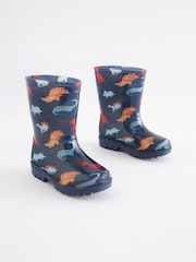 Marineblau/Dinosaurier - Gummistiefel - Bild 1 von 5