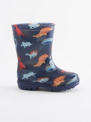 Marineblau/Dinosaurier - Gummistiefel - Bild 2 von 5
