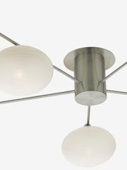 Dar Lighting Chrome Jasper 5 Light Semi Flush Ceiling Light - Image 4 of 4