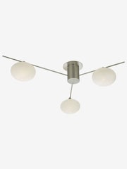 Dar Lighting Chrome Jasper 3 Light Flush Ceiling Light - Image 3 of 4