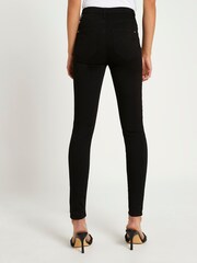 Dark Black - River Island джинсы скинни с завышенной талией - Изображение 2 из 5