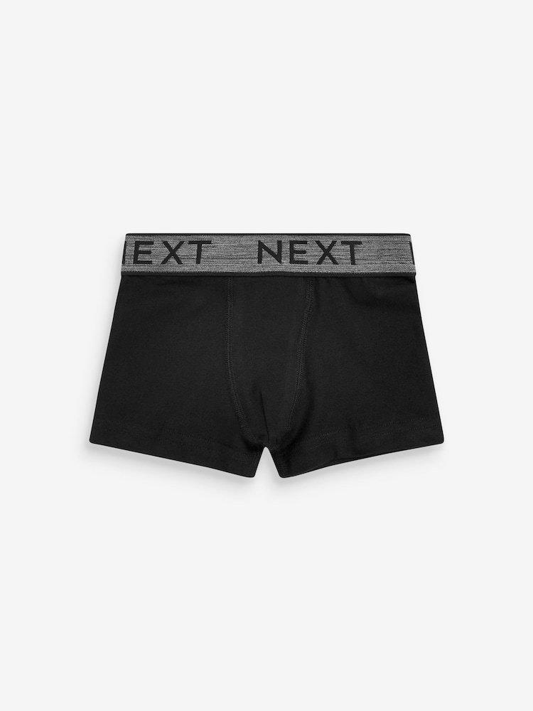 Black/Grey Waistband Trunks 10 Pack (1.5-16yrs) - Image 3 of 11