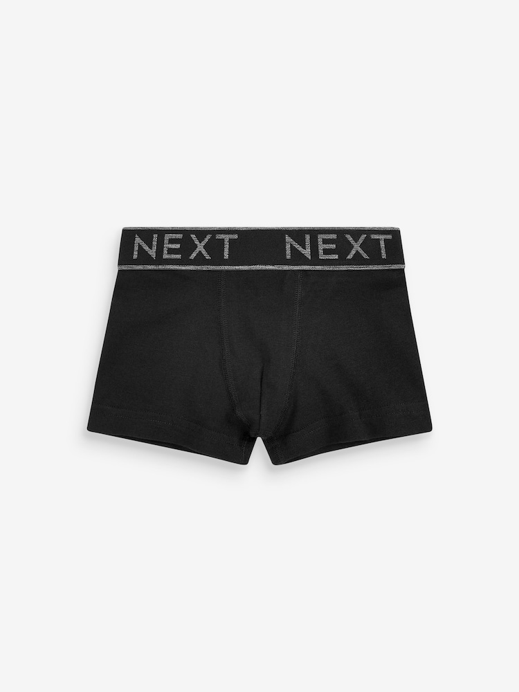 Black/Grey Waistband Trunks 10 Pack (1.5-16yrs) - Image 7 of 11