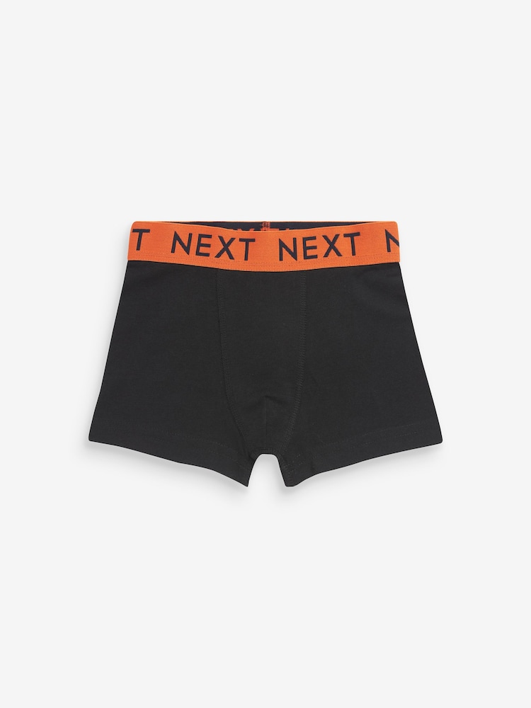 Black Bright Waistband Trunks 10 Pack (1.5-16yrs) - Image 10 of 12
