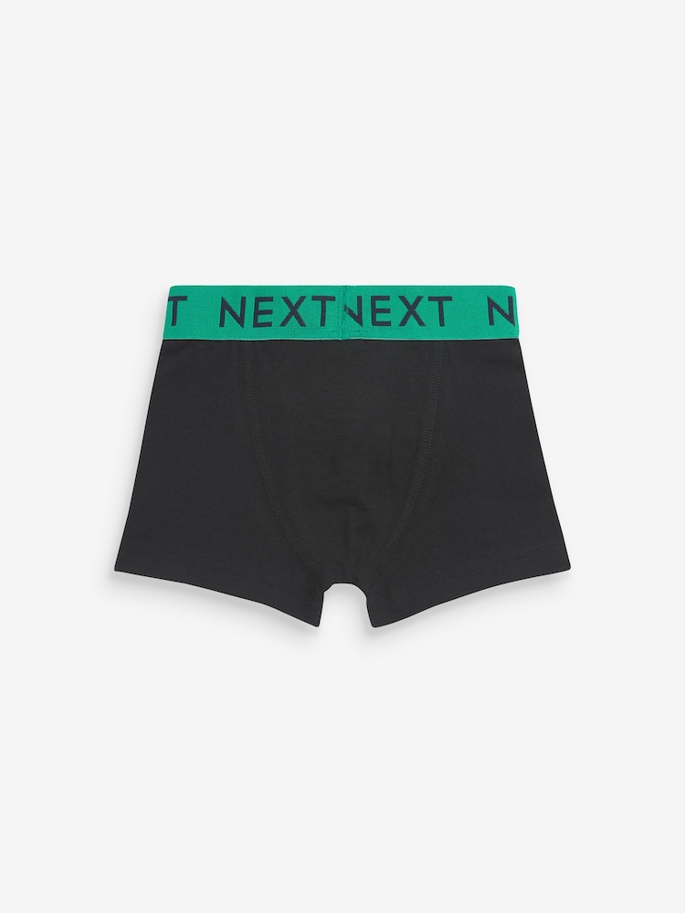 Black Bright Waistband Trunks 10 Pack (1.5-16yrs) - Image 11 of 12
