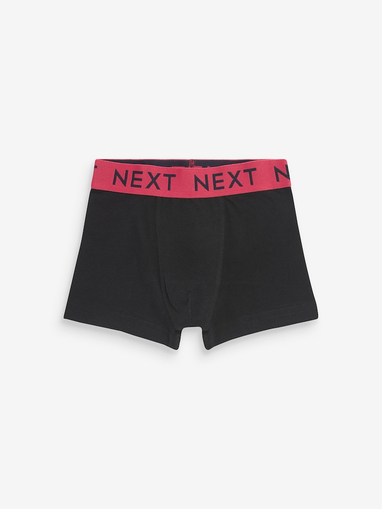 Black Bright Waistband Trunks 10 Pack (1.5-16yrs) - Image 3 of 12