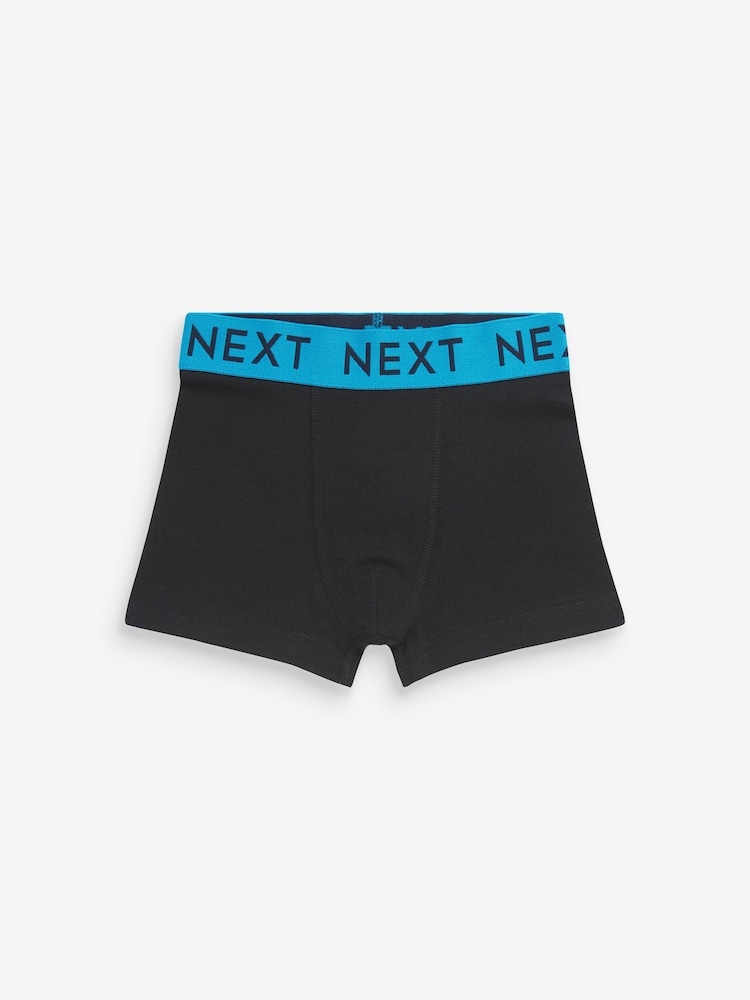 Black Bright Waistband Trunks 10 Pack (1.5-16yrs) - Image 6 of 12