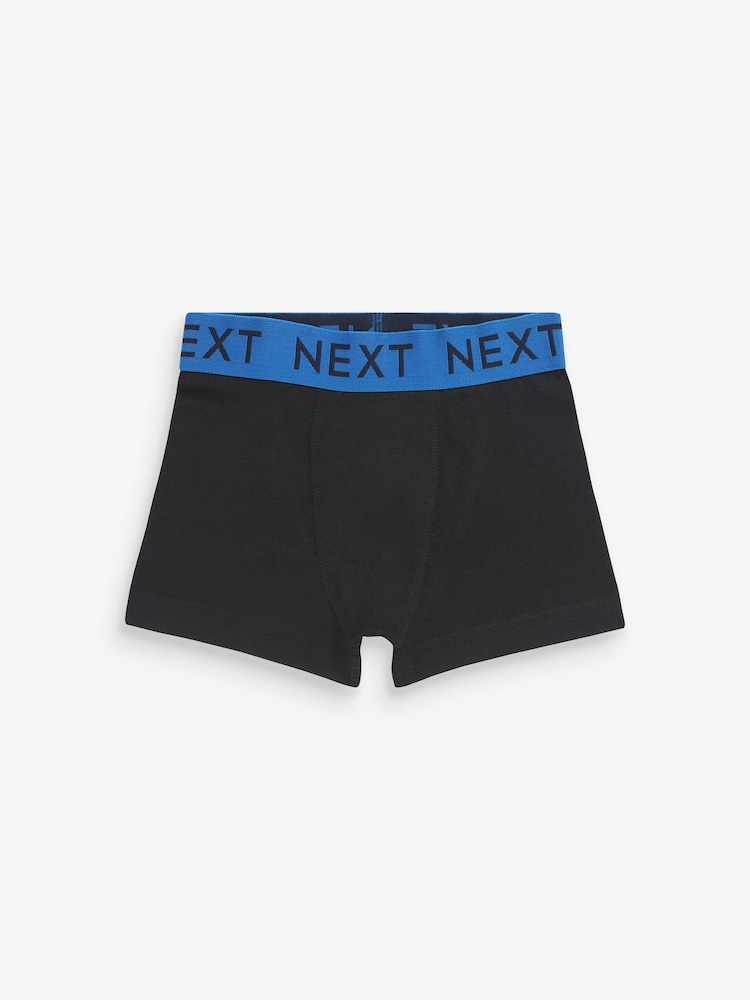 Black Bright Waistband Trunks 10 Pack (1.5-16yrs) - Image 7 of 12
