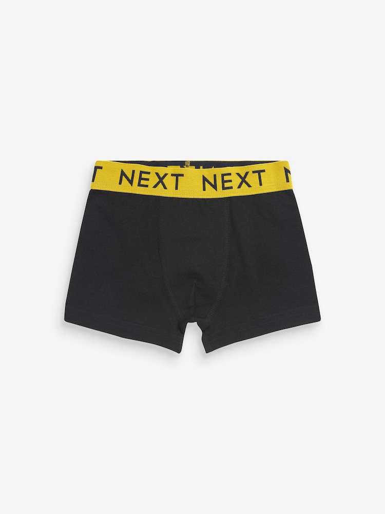 Black Bright Waistband Trunks 10 Pack (1.5-16yrs) - Image 9 of 12