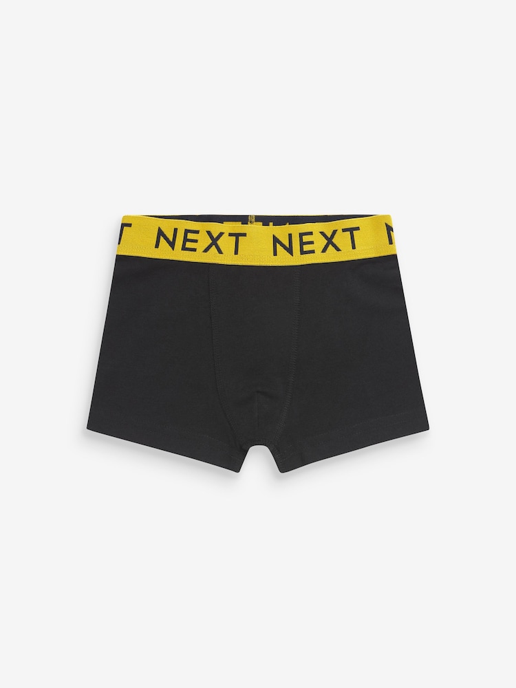 Black w Bright Waistband Trunks 7 Pack (2-16yrs) - Image 2 of 10 Black w Bright Waistband Trunks 7 Pack (2-16yrs) - Image 2 of 10