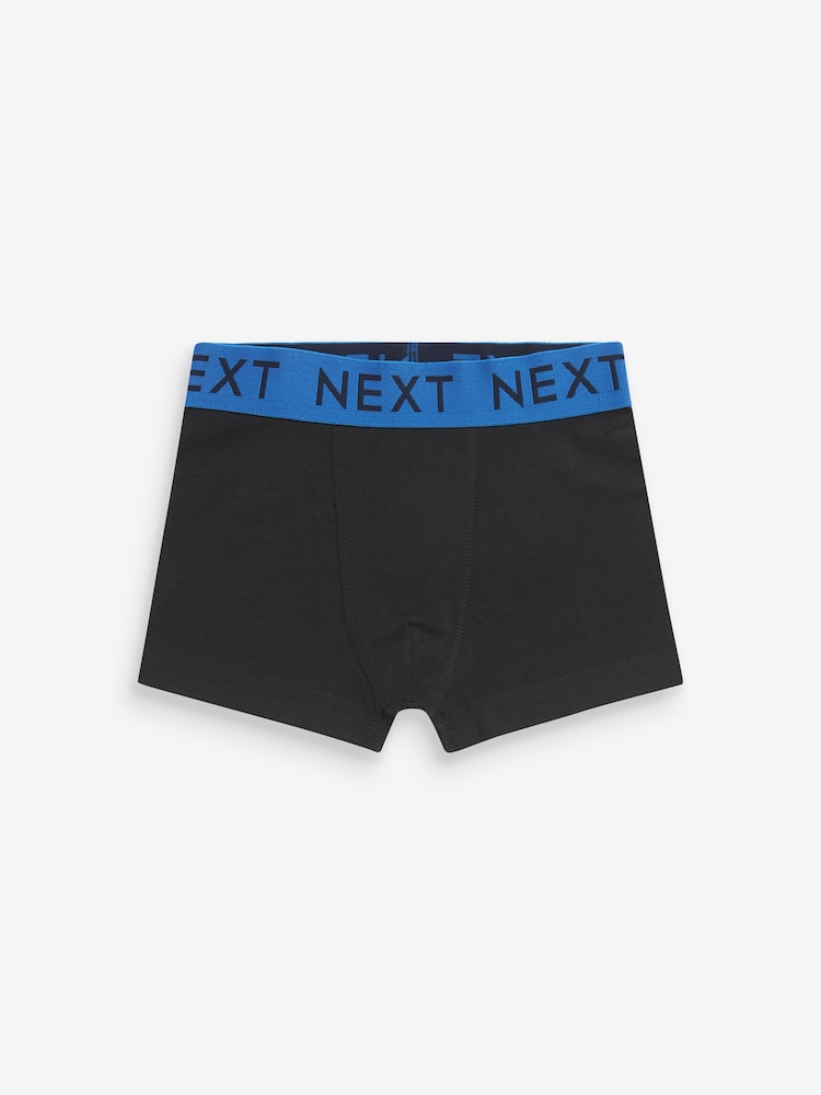 Black w Bright Waistband Trunks 7 Pack (2-16yrs) - Image 7 of 10