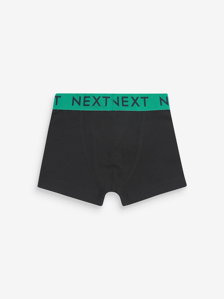 Black w Bright Waistband Trunks 7 Pack (2-16yrs) - Image 9 of 10