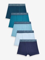 Blue Trunks 5 Pack (2-16yrs) - Image 1 of 7