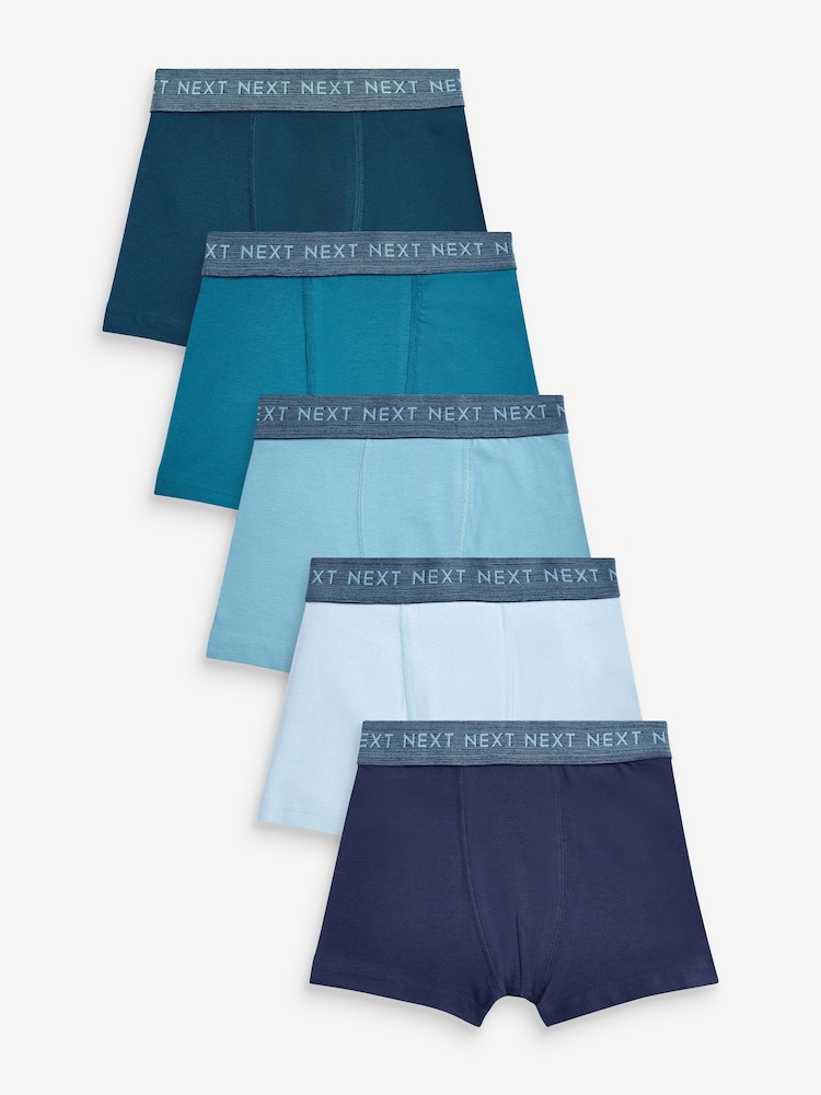 Blue Trunks 5 Pack (2-16yrs) - Image 1 of 7