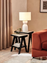 Black Abel Rattan Nest of Tables - Image 1 of 6