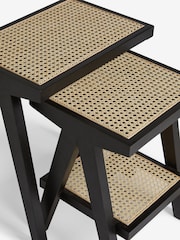 Black Abel Rattan Nest of Tables - Image 2 of 6
