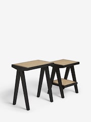 Black Abel Rattan Nest of Tables - Image 6 of 6