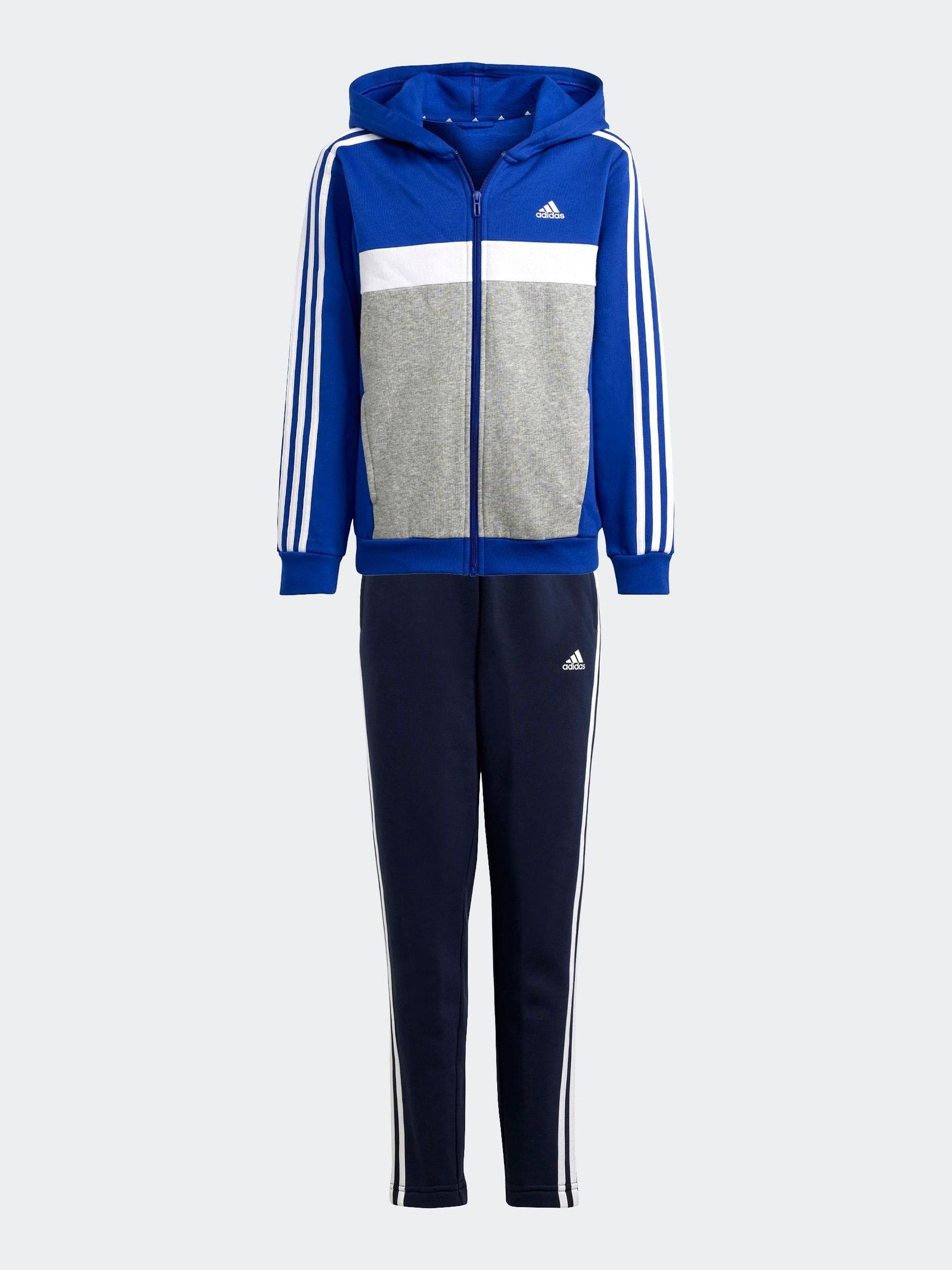 Buy adidas Dark Blue Kids Sportswear Tiberio 3 Stripes Colourblock Fleece Tracksuit from Next USA