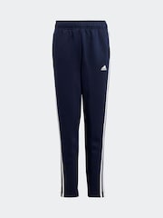 adidas Dark Blue Kids Sportswear Tiberio 3-Stripes Colourblock Fleece Tracksuit - Image 4 of 8