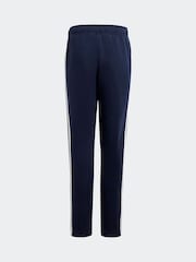 adidas Dark Blue Kids Sportswear Tiberio 3-Stripes Colourblock Fleece Tracksuit - Image 5 of 8