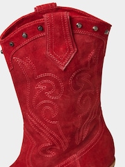 Joe Browns Red Bourbon Street Suede Boots - Image 4 of 4