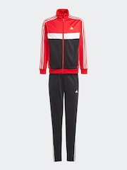 adidas Red Sportswear Essentials 3-Stripes Tiberio Tracksuit - Image 2 of 7