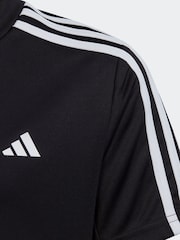 adidas Dark Black Sportswear Junior Train Essentials AEROREADY 3-Stripes Regular-Fit T-Shirt - Image 3 of 6