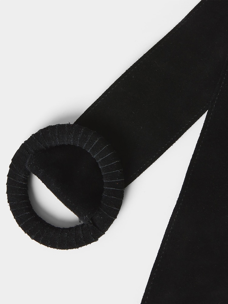 Joe Browns Black My Saviour Suede Belt - Image 2 of 3