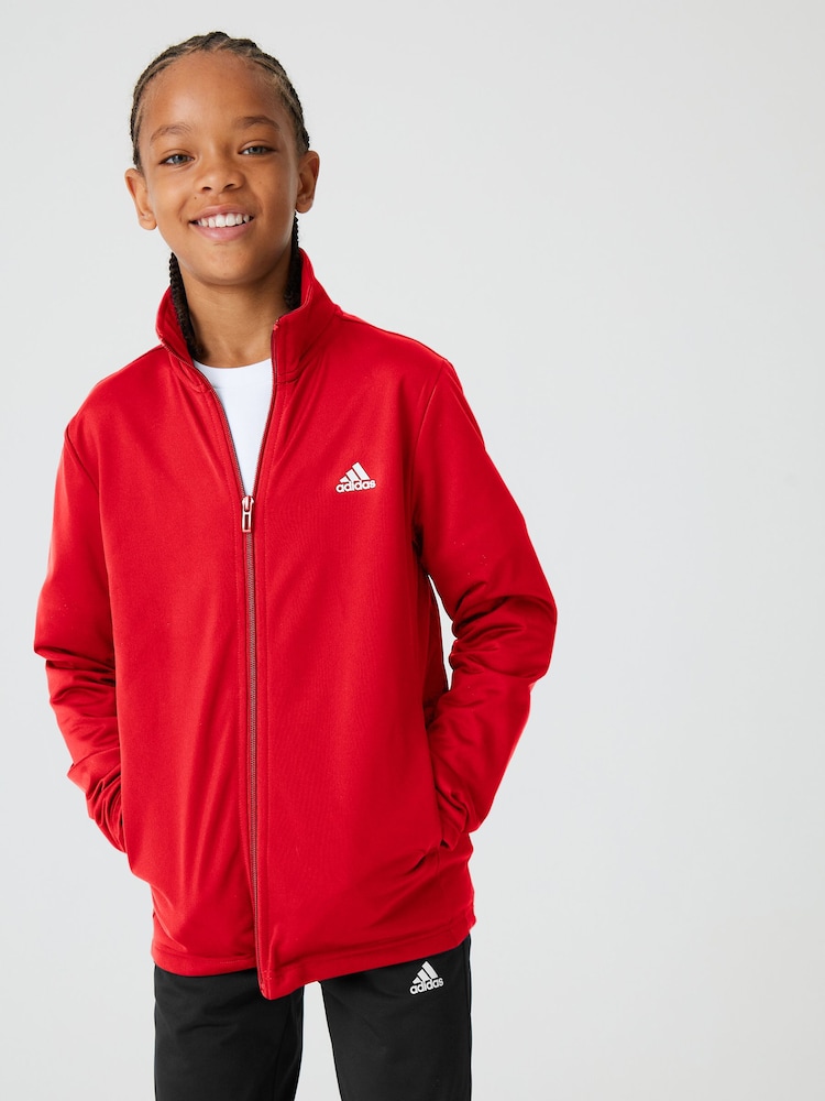 adidas Red Essentials Big Logo Tracksuit - Image 1 of 7