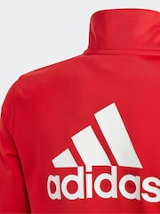 adidas Red Essentials Big Logo Tracksuit - Image 6 of 7