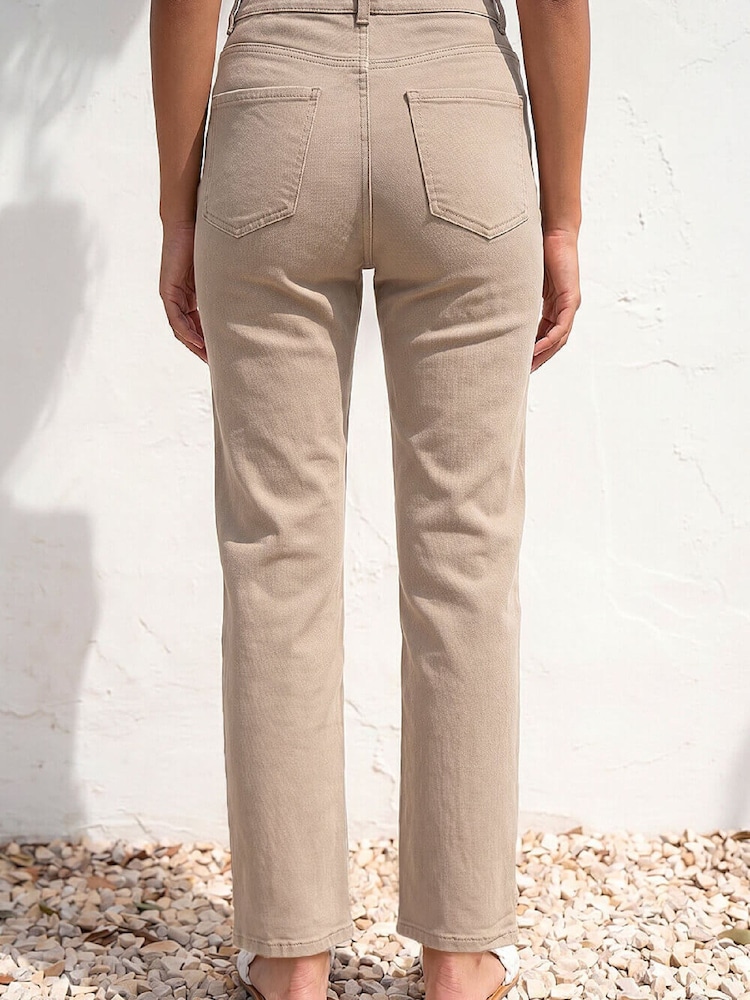 Braun - Roman – Stretch-Hose mit geradem Bein, Petite - Bild 2 von 4