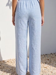 Roman Blue Petite Wide Leg Trousers - Image 2 of 4