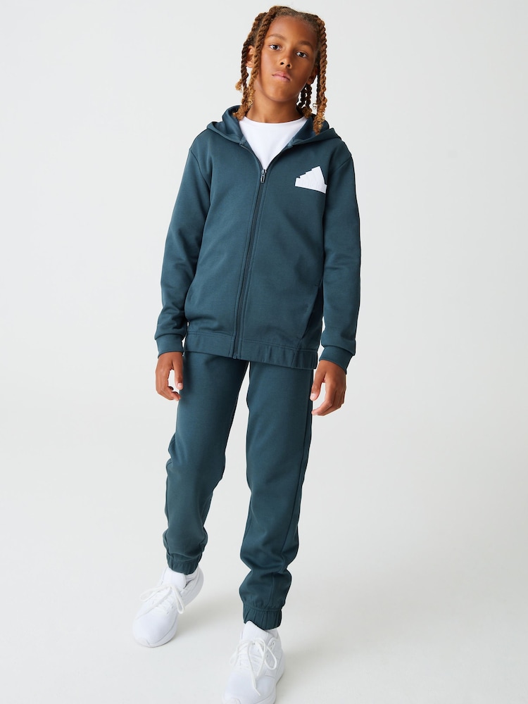 adidas Green Kids Future Icons Logo Tracksuit - Image 1 of 12