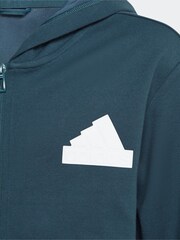 adidas Green Kids Future Icons Logo Tracksuit - Image 10 of 12