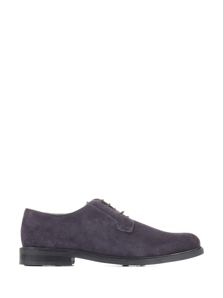 Jones Bootmaker Blue Landry Leather Derby Shoes - Image 1 of 5