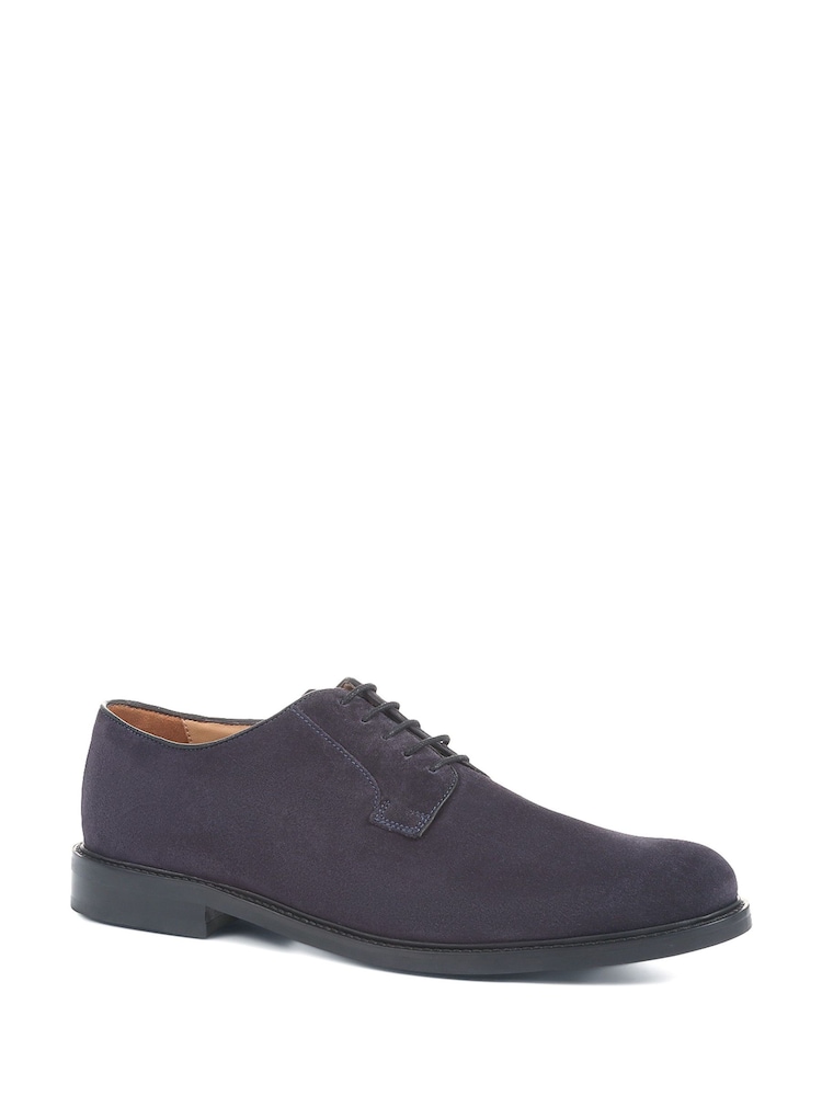 Jones Bootmaker Blue Landry Leather Derby Shoes - Image 2 of 5