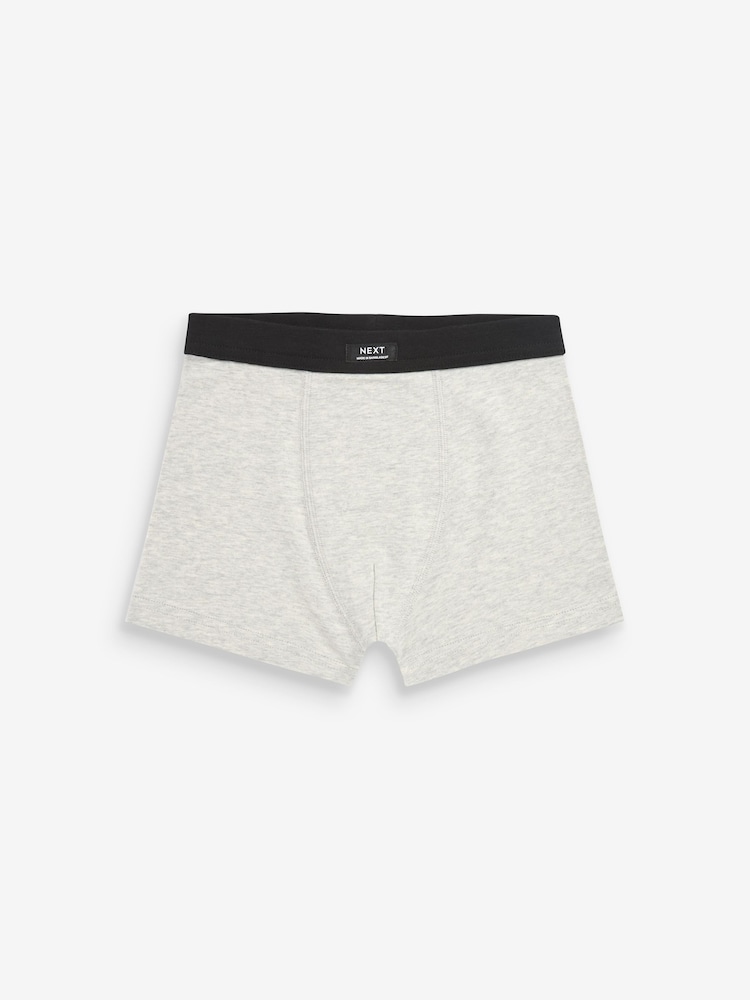 Grey Soft Waistband Trunks 5 Pack (1.5-16yrs) - Image 6 of 8