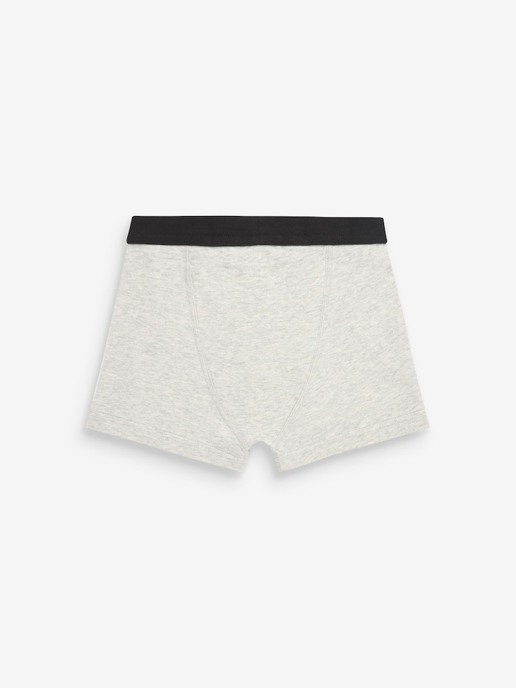 Grey Soft Waistband Trunks 5 Pack (1.5-16yrs) - Image 7 of 8
