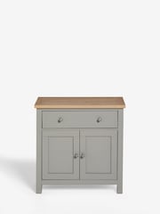 Dove Grey Malvern Oak Effect Small Slim Sideboard - Image 9 of 9