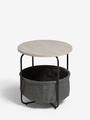 Grey Fabric Side Table - Image 6 of 7