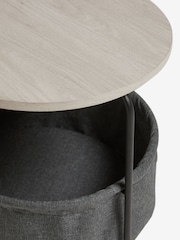 Grey Fabric Side Table - Image 7 of 7