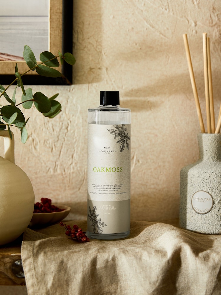 Country Luxe Oakmoss 200ml Refill Pink Pepper and Sandalwood Fragranced Diffuser - Image 1 of 4